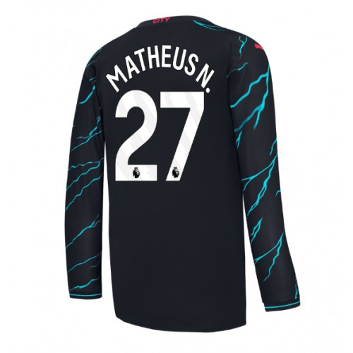 Maillot de foot Manchester City Matheus Nunes #27 Troisième 2023-24 Manche Longue